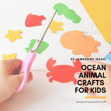 Ocean activities are perfect for early learning, and these under the seas crafts and art activities will take you through kindergarten and elementary ages as well! 25 Adorable Ocean Animals Crafts For Kids Of All Ages