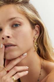 Single Flourish Ørering, forgyldt