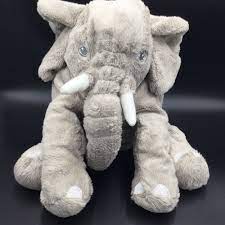 Ikea Klappar Elefant Elephant Gray Plush Soft Toy Stuffed Animal 12 Ikea Elephant Soft Toy Pet Toys Play Pillow
