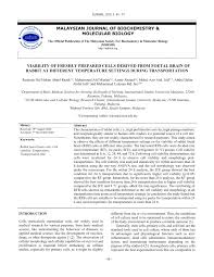 Business development manager at alif muhammad sdn bhd. Pdf Viability Of Freshly Prepared Cells Derived From Foetal Brain Of Rabbit At Different Temperature Settings During Transportation