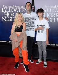 Exclusive interview with travis barker's wife shana moakler talking new blink 182 material. Travis Barker Enjoys A Family Outing With His Kids Landon 14 And Alabama 12 In La Daily Mail Online