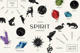 Your Spirit Animals Zodiac Signs Clipart Constellation 837687 Illustrations Design Bundles In 2020 Clip Art Your Spirit Animal Zodiac Signs