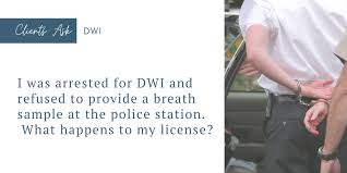 If it is there you will have to put up $200 cash and there is possibly a fee for the bond paperwork. I Was Arrested For Dwi And Refused To Provide A Breath Sample At The Police Station What Happens To My License