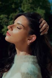 Boucle d'oreille Rosa Line