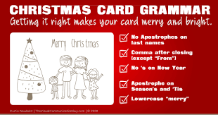 11 ways to address christmas cards: Christmas Card Grammar The Six Dos Don Ts And Cardinal Sins The Visual Communication Guy