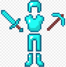 Diamond ore can be mined using an iron pickaxe or stronger. Minecraft Diamond Tools And Armor Diamond Armor And Tools Png Image With Transparent Background Toppng