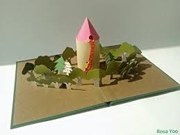 Rapunzel Pop Up Book A Part Of Rapunzel Fairy Tale Pop Up Book Series Designed Amp Handmade By Rosa Yoo Rapunzel Ra Pop Up Art Pop Up Book Fairy Book