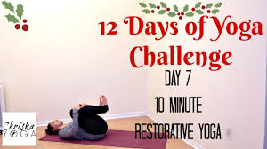 Home yoga poses 4 restorative yoga poses without props. 10 Min Restorative Yoga Without Props 12 Days Of Yoga Challenge Chriskayoga Youtube