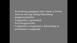 Learn vocabulary, terms and more with flashcards, games and other study tools. Epektibong Komunikasyon Kakayahang Sosyolingguwistiko Diwalangalam