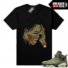 Be the first to review this product. Match Travis Scott Jordan 6 Sneaker Tees Jordan Sneaker Clothing