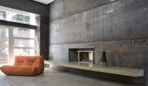 15 Cool Interior Designs With Concrete Walls Mit Bildern Beton Design Kaminbau Innenwande