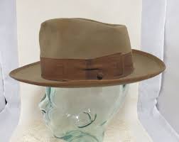 Vintage Fedora Beaver Felt Hat Wormser Royal Luxury Etsy Fedora Felt Hat Felt Fedora