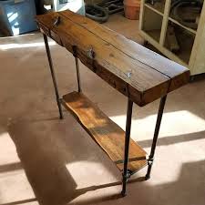 Console Table With Shelf Narrow Sofa Table Reclaimed Wood Etsy In 2020 Narrow Console Table Reclaimed Wood Console Table Reclaimed Wood Table