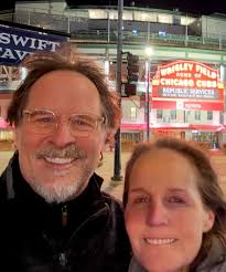 Tonight I saw @officialwrigleyfield (just from the outside) for the first  time. My God. What a beautiful place. In just a few hours the Chicago @cubs  will play my @dodgers in Tokyo