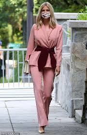 See more ideas about ivanka trump style, ivanka trump, trump. Ivanka Trump Wears A Pink Pantsuit As She Leaves Her Dc Home Internewscast