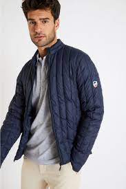 Doudoune légère en nylon avec garnissage composé de 70 % de duvet et de 30 % de plumes. Doudoune Legere Duvet Unie Bleu Marine Homme Doudoune Esterel Pret A Porter Cala