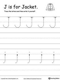 Tracing And Writing The Letter J Writing Practice Writing Practice Worksheets Tracing Letters