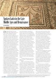PDF) Spoken Latin in the Late Middle Ages and Renaissance