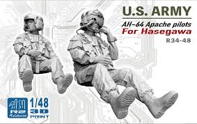 148 AH-64 Apache pilots Duo R34-48 For Hasegawa by R2 Miniatures - Trang  chủ - Hawa