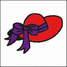 Image Result For Red Hat Society Clip Art Red Hat Society Red Hat Party Embroidery Designs