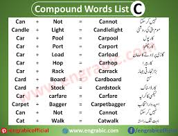 Kids learn easily when they . Engrabic Compound Words In Alphabetical Order Get Pdf Facebook