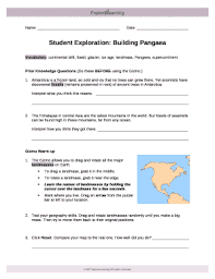 Comments and help with gizmos building pangea answer key. Building Pangea Gizmo Answers Doc Template Pdffiller