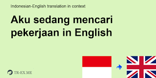 Based on a week's experience at jkr, i was able to get used to the world of work. Alam Pekerjaan In English