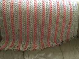 Stitch count for each section: Arrow Stitch Crochet Afghan Pattern Favecrafts Com