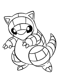 Pokemon Sandshrew Coloring Sheets In 2020 Pokemon Coloring Pages Pokemon Coloring Pokemon
