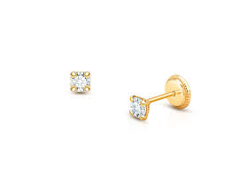 Save $8.40 (22%) sale starts at $30.59. 3mm Cz Round Baby Children S Earrings Screw Back 14k Gold