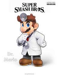 New super smash bros coloring pages gallery extraordinary super mario bros coloring select from 32864 printable coloring pages of cartoons animals nature bible and many more. Dr Mario Super Smash Brothers Coloring Page Super Fun Coloring