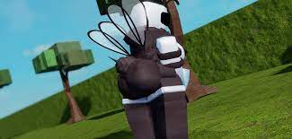 1girls 3d back view bee bee girl blush moosty naked roblox roblox  game robloxian self upload shy tagme white skin whorblox adventure wings 