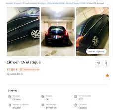 Vendre des vêtements sur le bon coin est à mon goût une pure perte de temps (sauf les vêtements bébé, où on a fait pas mal d'affaires). L Ancienne Citroen C6 De Jean Claude Gaudin En Vente Sur Le Bon Coin