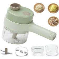 4 In 1 Electric Handheld Cooking Hammer Vegetable Cutter Set Food Chopper  Multifunction Vegetable Fruit Slicer For Garlic Pepper Chili Onion- Green |  TilyExpress Uganda