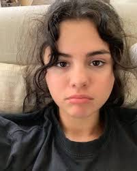Beautiful woman without makeup