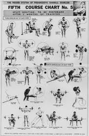 The Weider System Of Progressive Barbell Exercise Chart 5