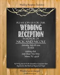 Printable Wedding Reception Invitation Wedding By Chalkboarddesign Wedding Reception Invitations Rehearsal Invitations Engagement Invitations