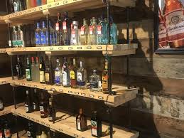 Bidquefy Com 6 Shelf Wooden Shelves In Liquor Store 70 Long