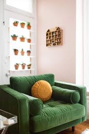 At Home With Katie Shelton In Springfield Missouri A Beautiful Mess Green Chair Living Room Home Living Room Chairs