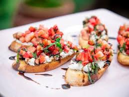 Flatbread with fresh figs, monterey jack, blue cheese and. How To Make Bruschetta Bruschetta Recipe Ree Drummond Food Network