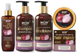 Castor oil will certainly help speed the results along, as it is a hair growth oil in itself. Buy Wow Skin Science Onion Black Seed Oil Hair Care Ultimate 4 Kit Shampoo Hair Conditioner Hair Oil Hair Mask Online In Taiwan B07z82ntxc