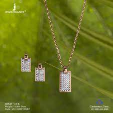 Gift Of Blessings For Your Loved One Buy Gold Necklace Diamond Pendant Sets Jewelry