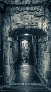 A damp Advocates Close in Edinburgh this late afternoon