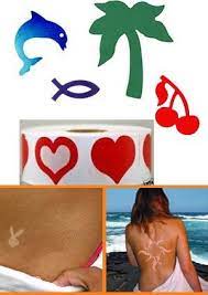 Tanning Stickers Tanning Stickers Summer Tanning Tan Tattoo