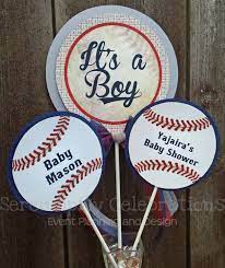 Baseball Party Ideas By A Professional Party Planner Sports Baby Shower Baseball Baby Shower Theme Baseball Baby Shower Centerpieces