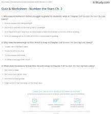 Quiz Worksheet Number The Stars Ch 3 Study Com