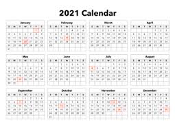 Download This 2021 Calendar With American Holidays The Year Calendar Comes In A One Page Printable Pdf Format Listing In 2020 2021 Calendar Calendar Holiday Calendar