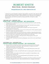 Student Assistant Resume Samples Qwikresume