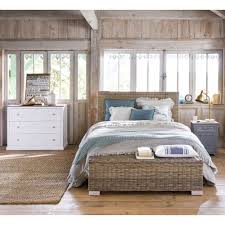 Trova testata letto legno al prezzo più basso su trovaprezzi. Testata Da Letto In Rattan Kubu E Massello Di Mogano L 160 Cm Key West Maisons Du Monde