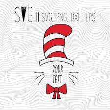 Cat In The Hat Svg Dr Seuss Svg File Dr Seuss Svg Files Cat In The Hat Svg For Silhouette Svg For Cricut Iron Free Dr Seuss Svg Dr Seuss Svg